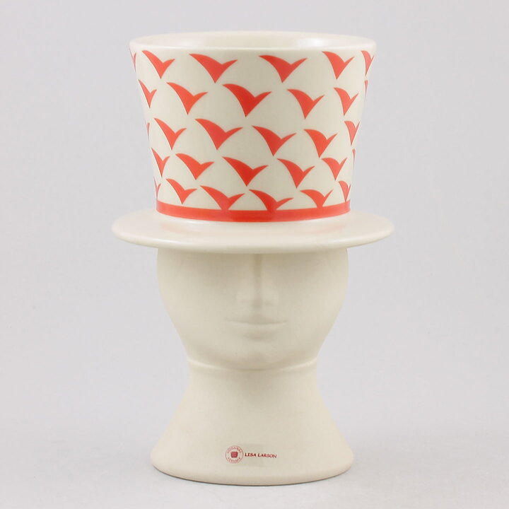 Lisa Larson (1982) Woman with Red Hat 19 cm