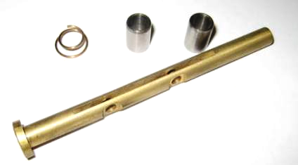 Spjällaxel M.Bussn,Fjäder Linkert 1-1/2"