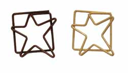 Antique Assortment Primitive Star Clips (15)