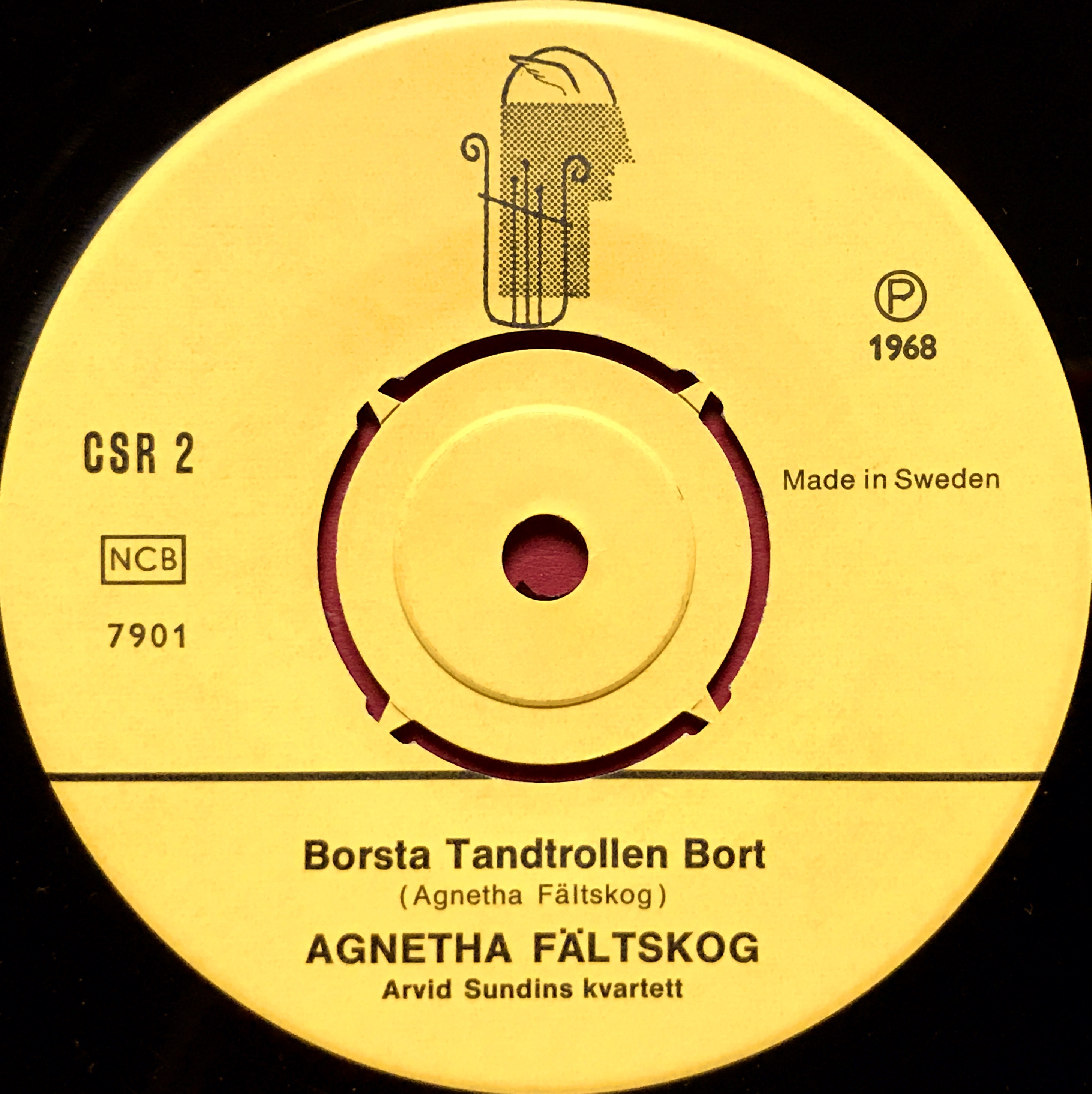 AGNETHA FÄLTSKOG - Borsta tandtrollen bort Swe 45 1968 - 2