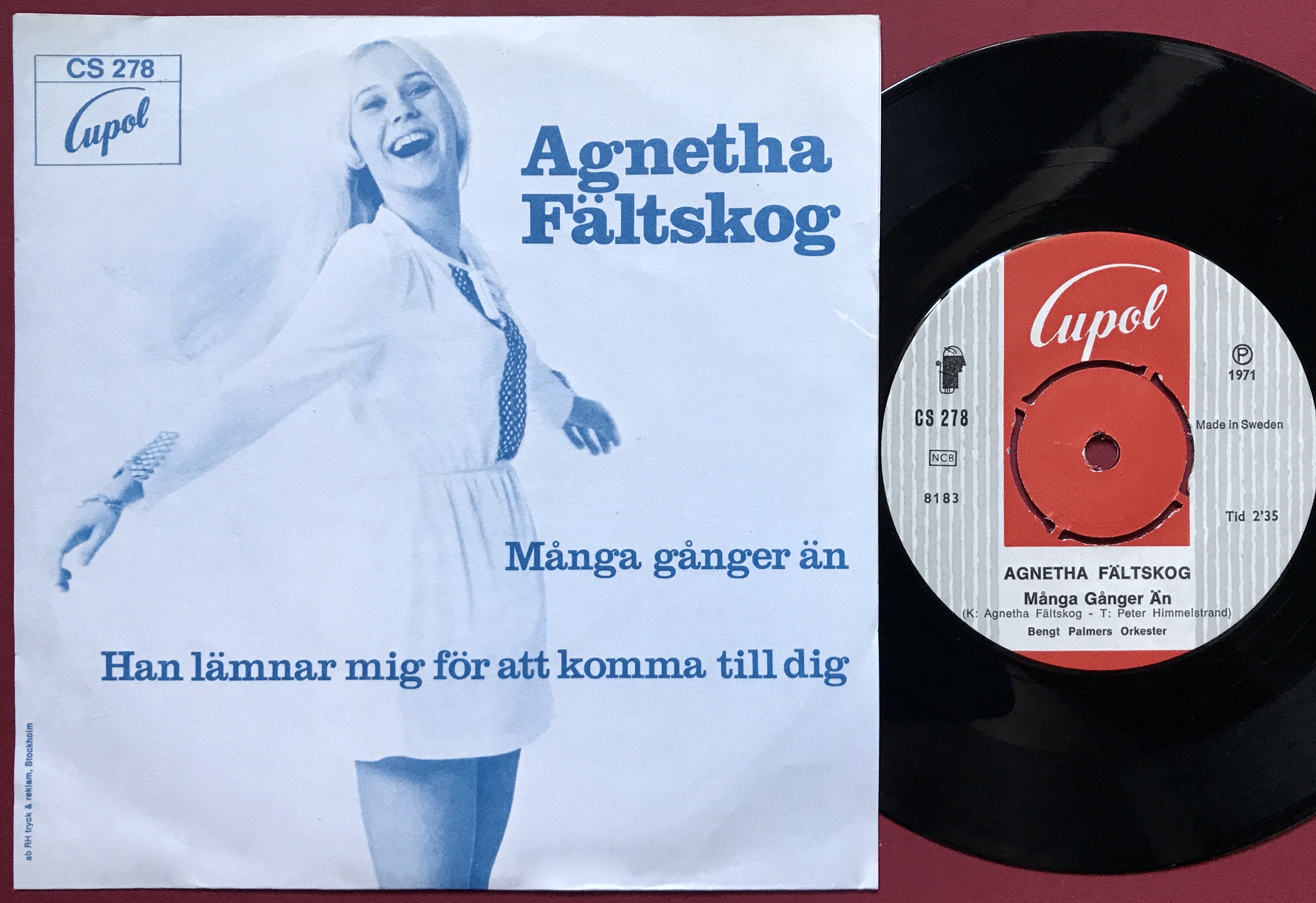 AGNETHA FÄLTSKOG - Många gånger än Swe PS 1971