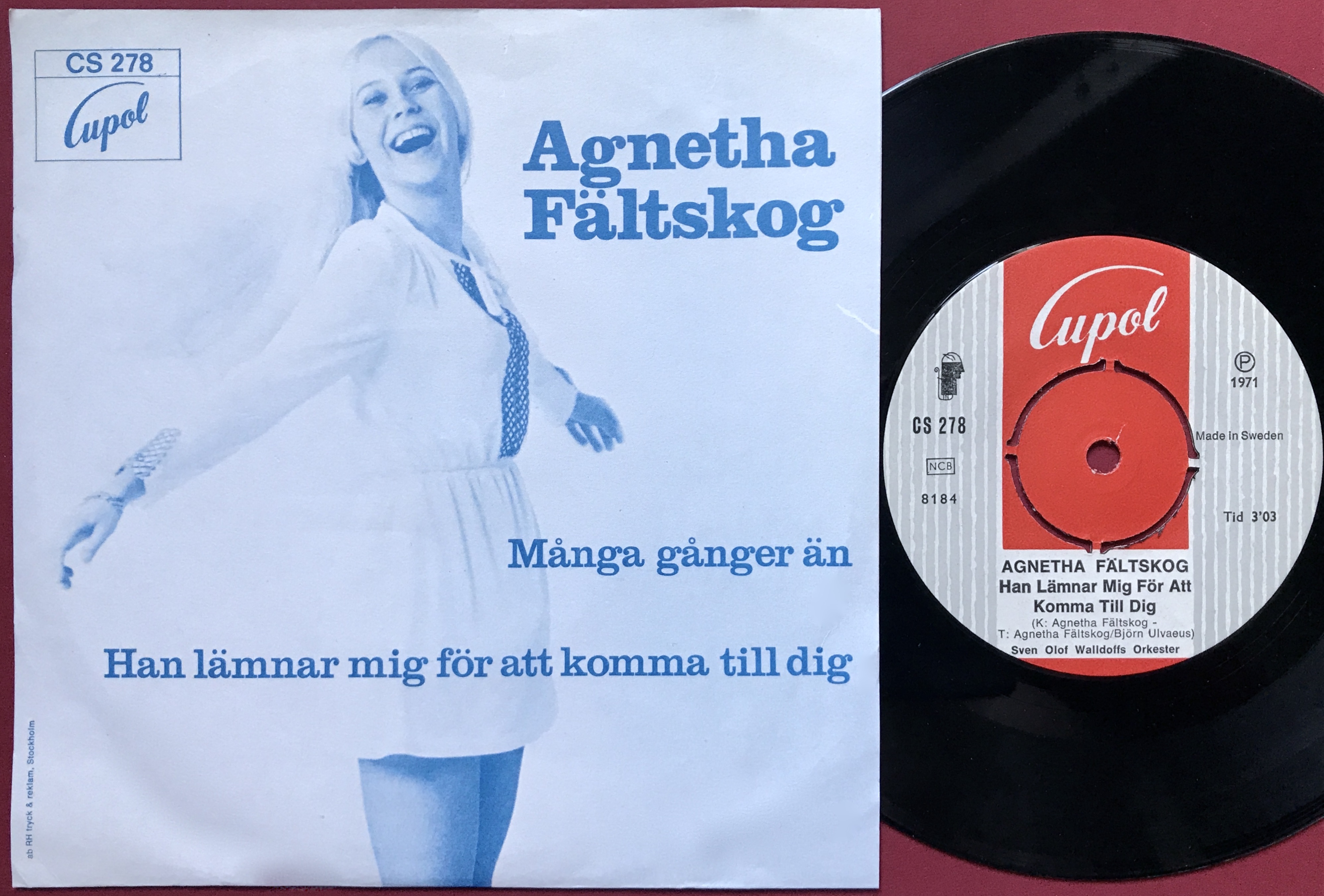 AGNETHA FÄLTSKOG - Många gånger än Swe PS 1971 - 2