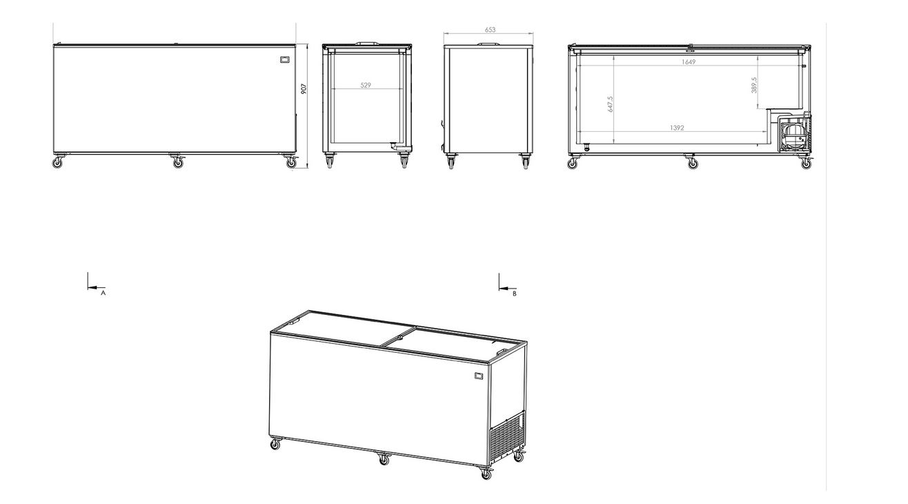 Frysbox BCZ0012/S, 582 liter - 2