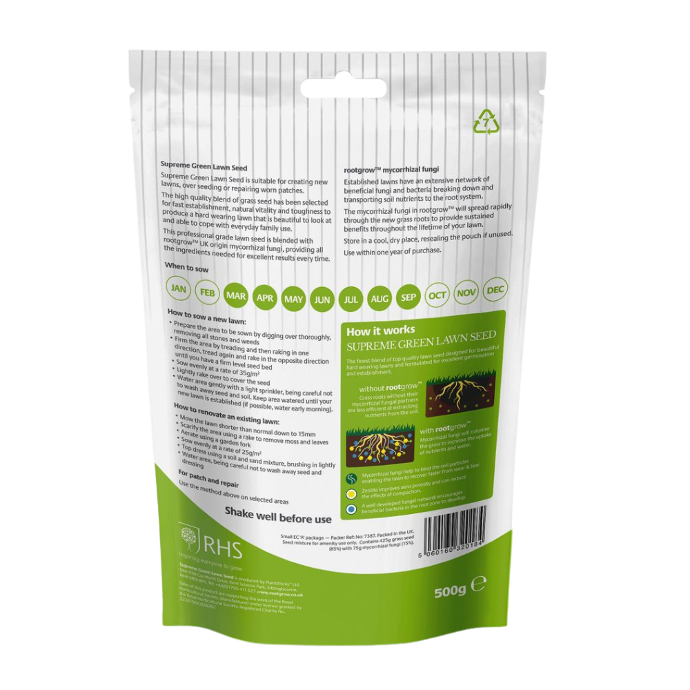 Supreme Green Lawn Seed 500g - 2