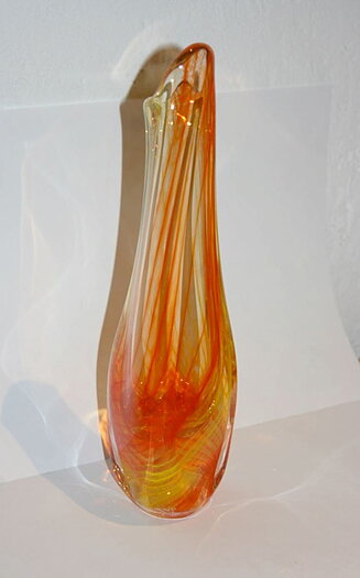 Red Glow Vase, groß