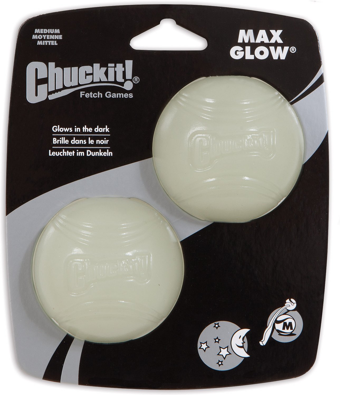 Chuckit Max Glow Ball M 2-pack