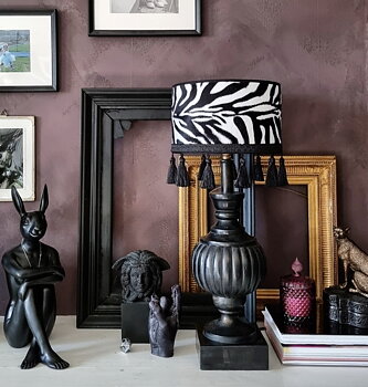 Lampfot - Vintage Svart