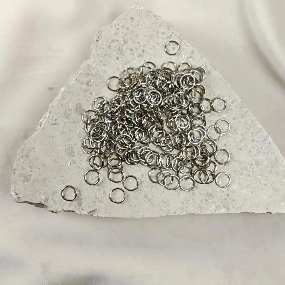 Öppen motring 7 mm antiksilverfärgad mässing 200-pack