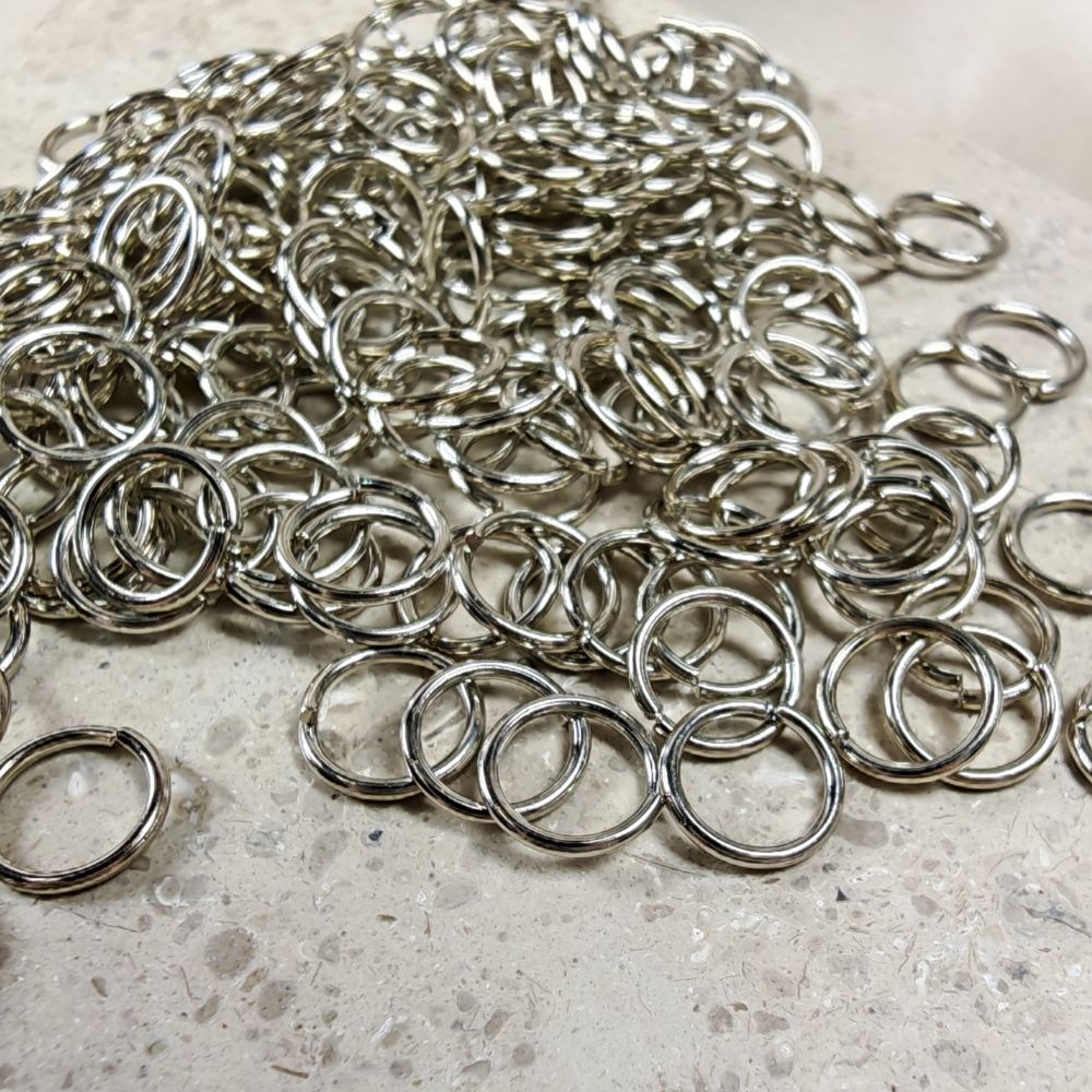 Öppen motring 7 mm antiksilverfärgad mässing 200-pack - 3