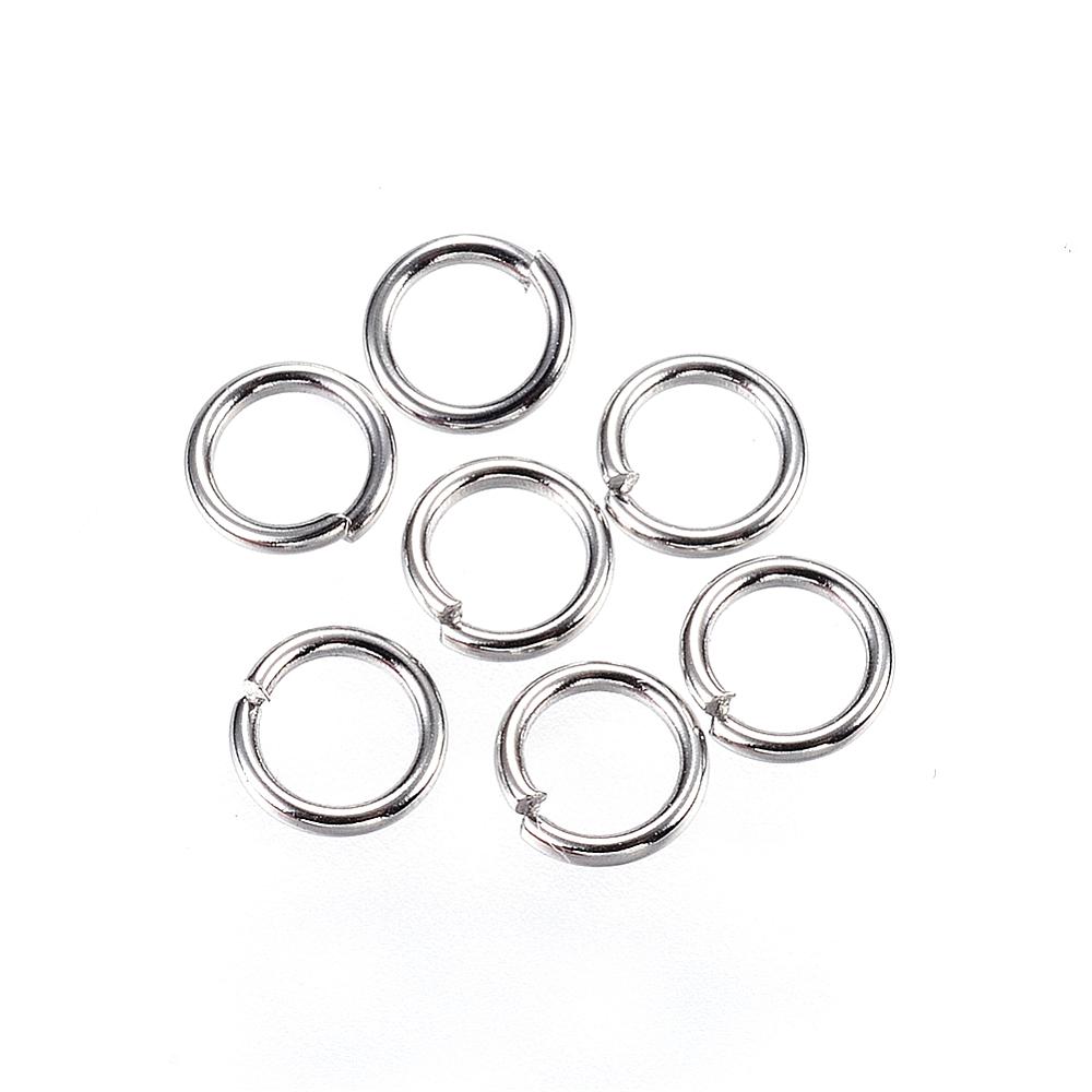 Öppen motring 5 mm rostfritt stål 50-pack