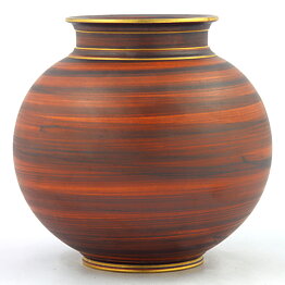 Gunnar Nylund (Ferro 1932) Spherical Art Deco Vase 14 cm