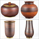 Gunnar Nylund (Ferro 1932) Spherical Art Deco Vase 14 cm