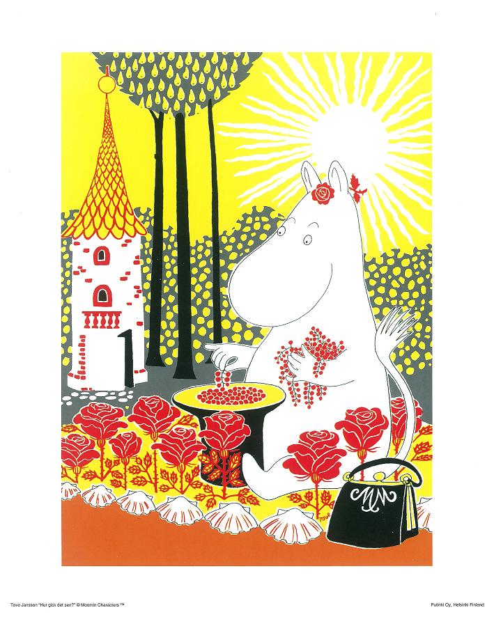 Mumin affisch med Muminmamma