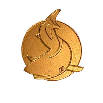 Simmärke hajen guld