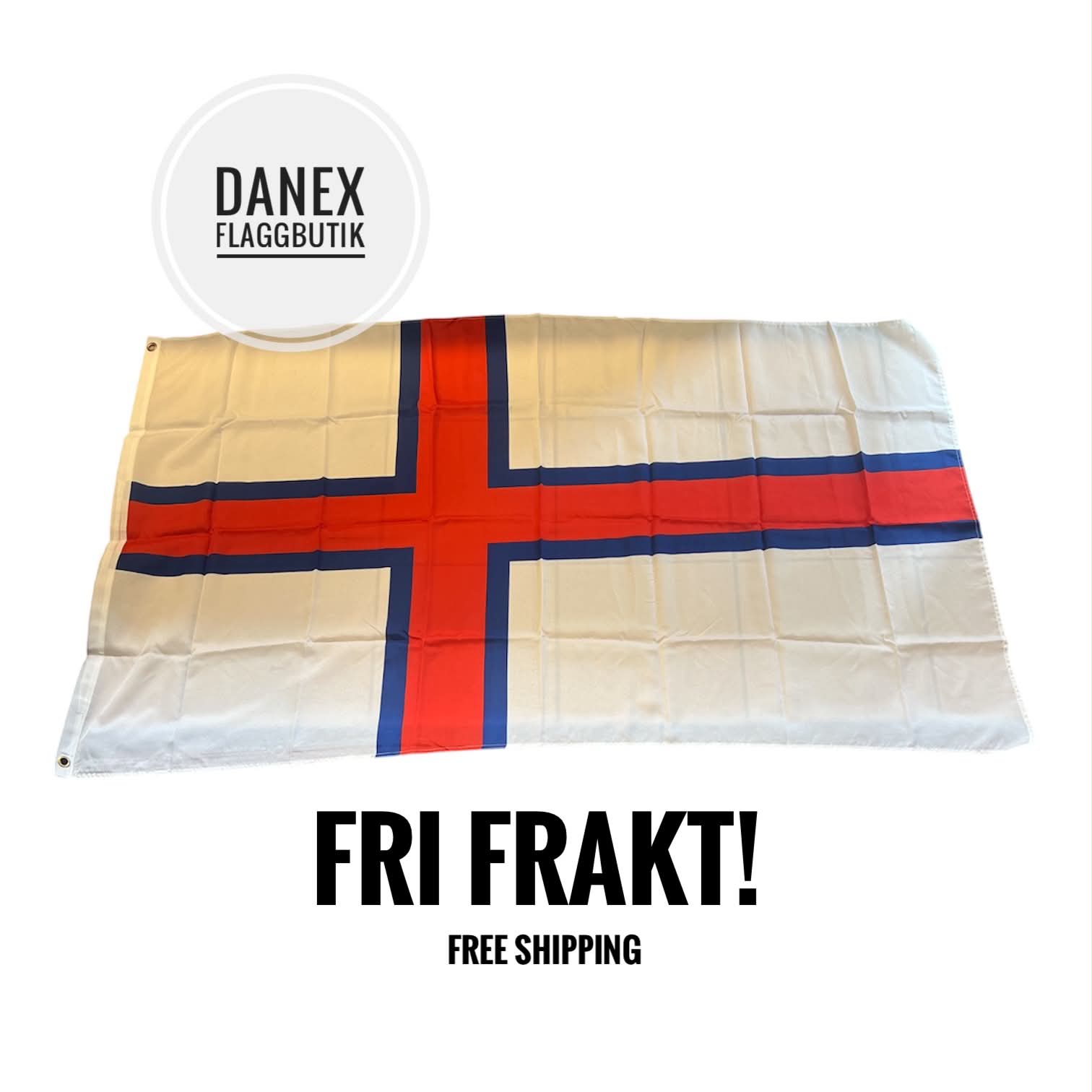 Nationsflagga Färöarna 
