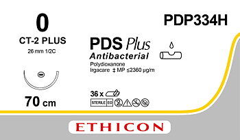 PDS Plus sutur 0, PDP334H, CT-2 70 cm purple