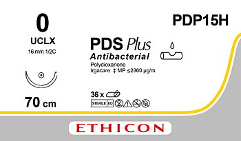 PDS Plus sutur 0, PDP15H, UCLX 70 cm purple