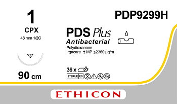 PDS Plus sutur 1, PDP9299H, CPX 90 cm purple
