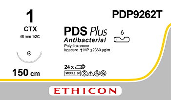 PDS Plus sutur 1, PDP9262T, CTX 150 cm purple LOOP