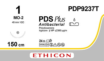 PDS Plus sutur 1, PDP9237T, MO-2 150 cm purple LOOP