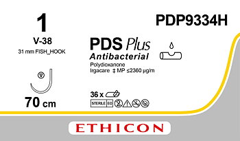 PDS Plus sutur 1, PDP9334H, V-38 70 cm purple