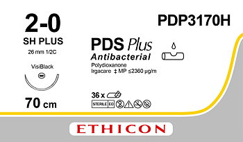 PDS Plus sutur 2-0, PDP3170H, SH VB 70 cm purple