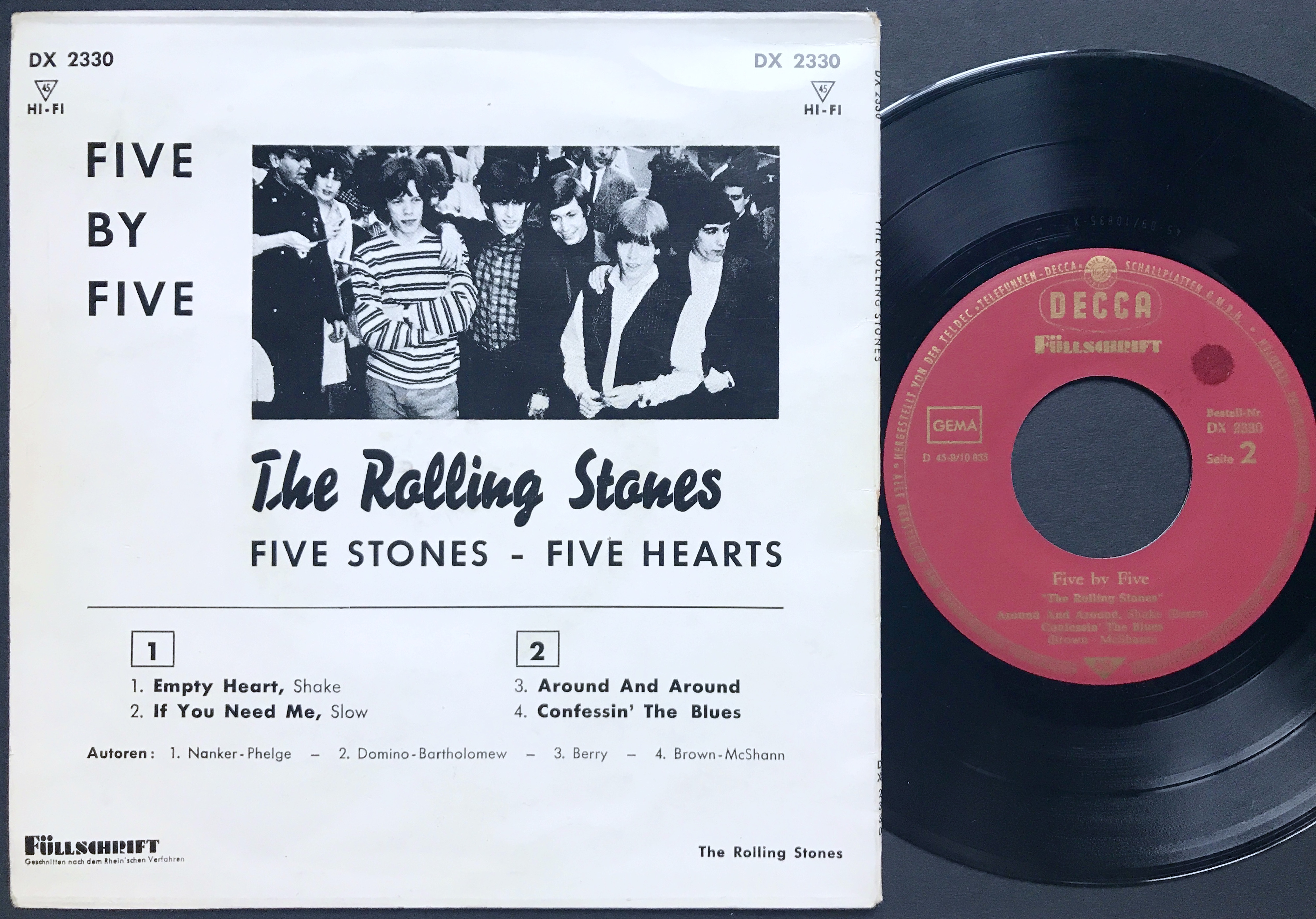 Nostalgipalatset - ROLLING STONES - Five by five German EP 1964