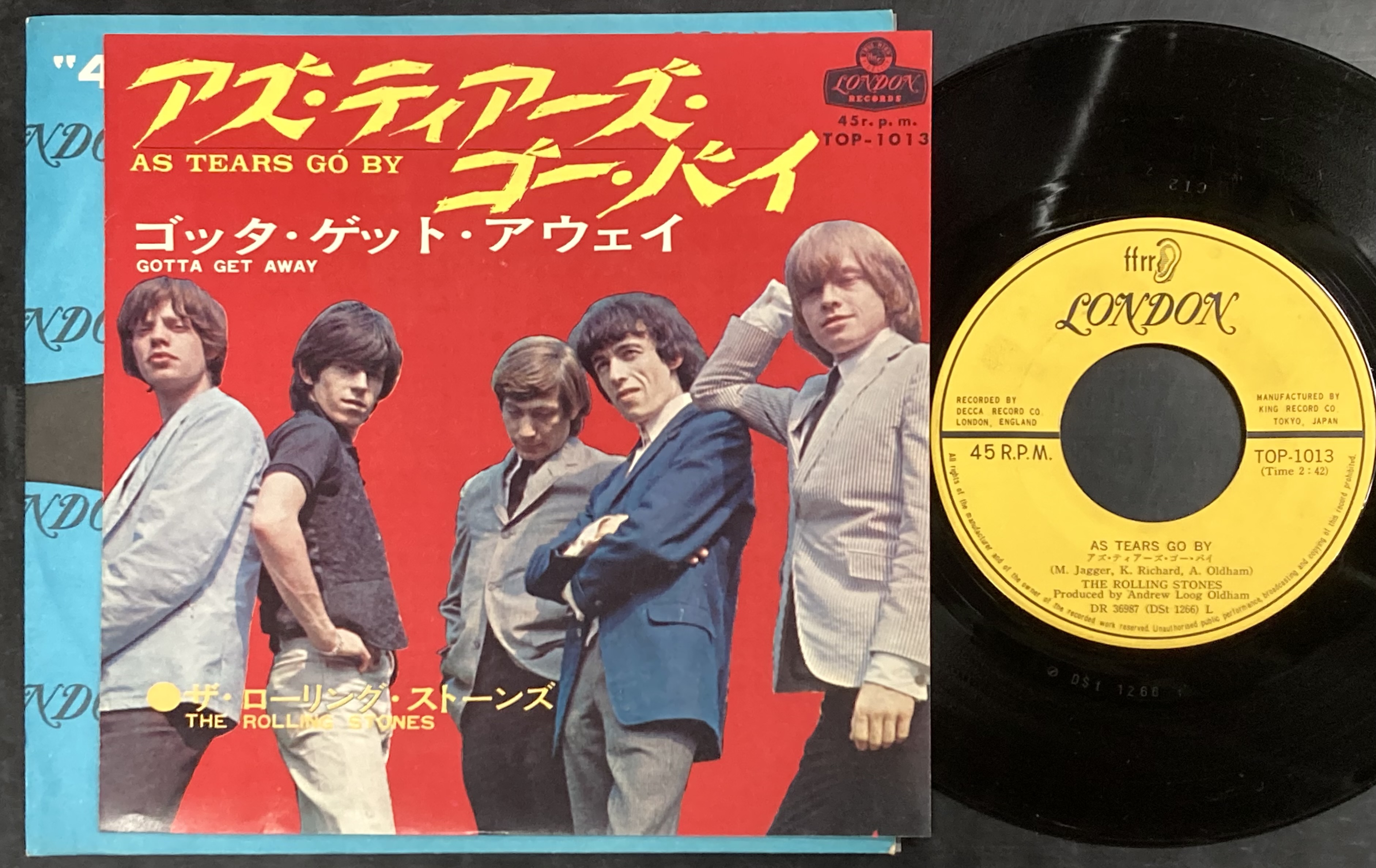ROLLING STONES - As tears go by Japan PS 1966