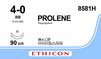 Prolene sutur 4-0, 8581H, 2XBB 90 cm blue