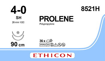 Prolene sutur 4-0, 8521H, 2XSH 90 cm blue