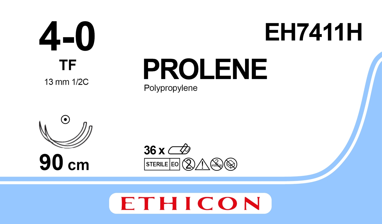 Prolene sutur 4-0, EH7411H, 2XTF 90 cm blue