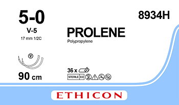 Prolene sutur 5-0, 8934H, 2XV-5 90 cm blue