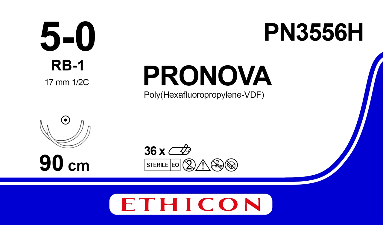 Pronova suture 5-0, PN3556H, 2XRB-1 MP, 90 cm blue