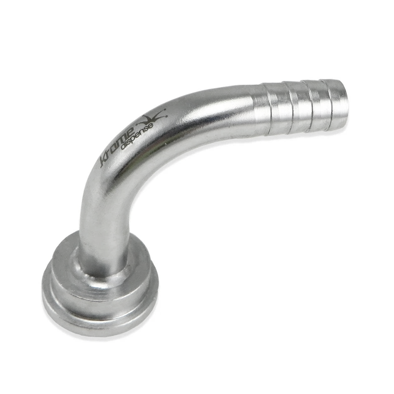 Vinklad nippel 6,3 mm till bakstycke