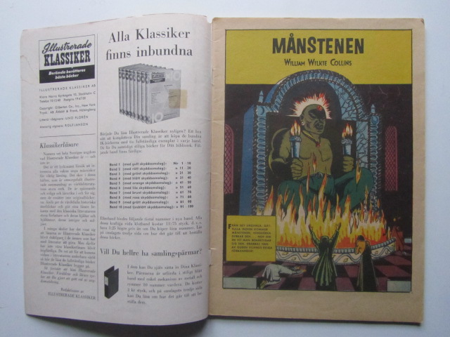 Illustrerade Klassiker 110 Månstenen 1:a uppl Vg - 3