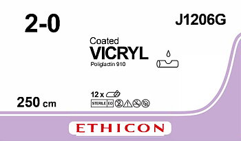 Vicryl suture 2-0, J1206G, 250 cm purple REEL