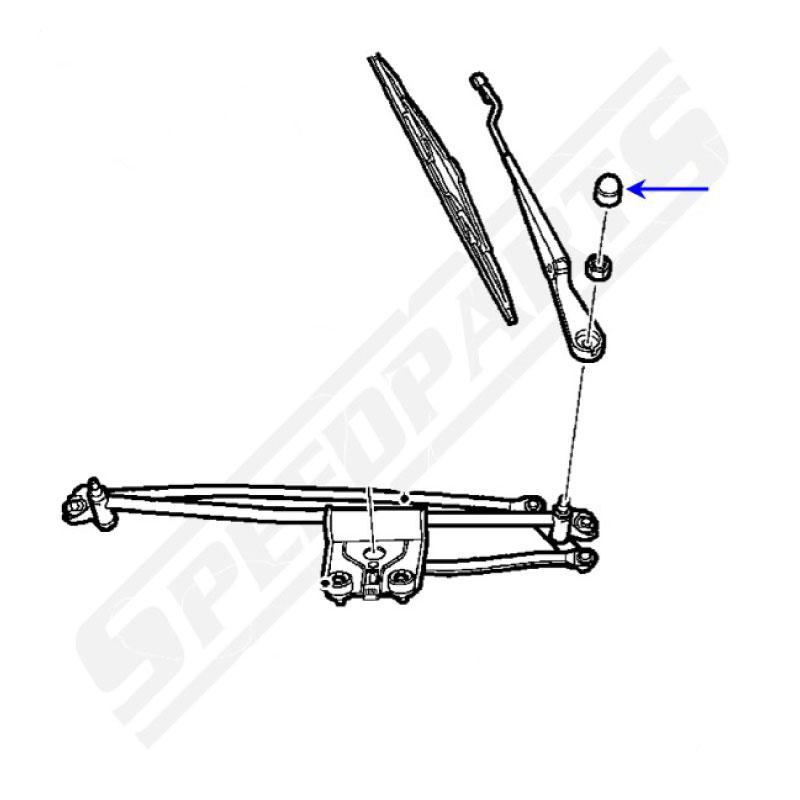 Nut cover wiper arm 9-5  - 2