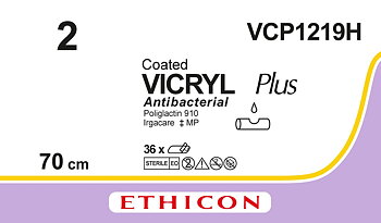 Vicryl plus sutur 2, VCP1219H, 5X70 cm purple