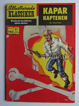Illustrerade Klassiker 145 Kaparkaptenen 1:a uppl Vg(+)