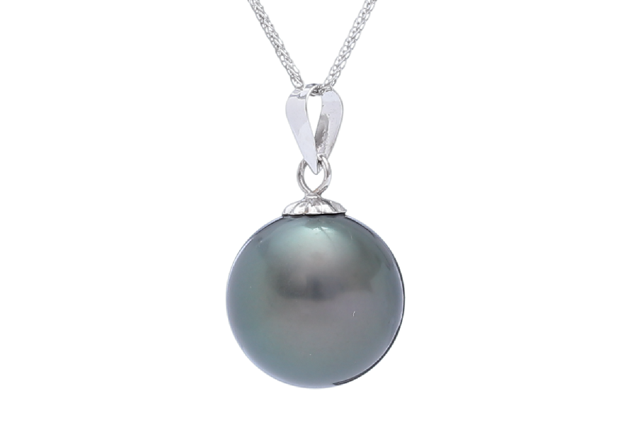 Tahiti perle i hvidguld 11-12mm - 2