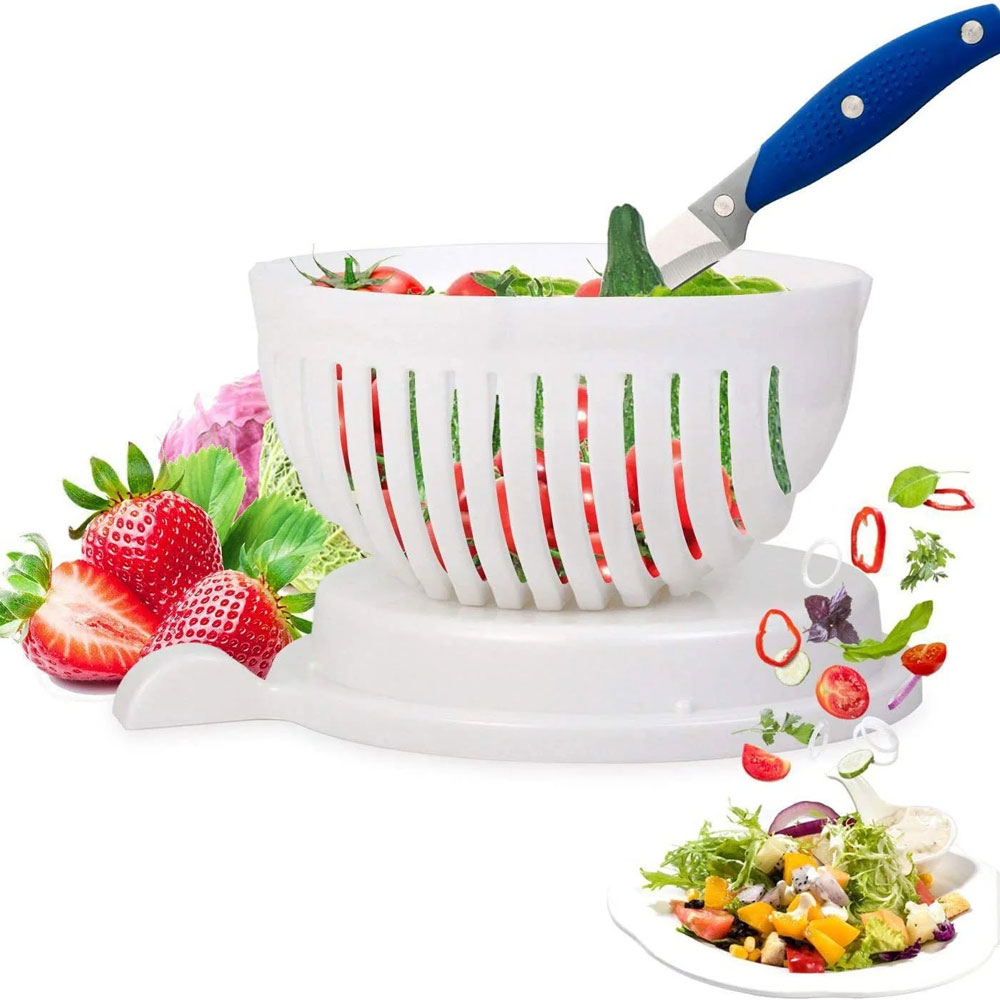 Quick Salad Maker - Det smarta Salladsredskapet för grönsallad och fruktsallad