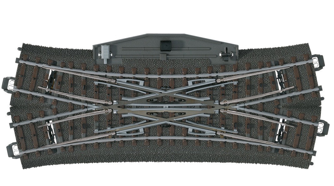Dubbel korsningsväxel inkl motor