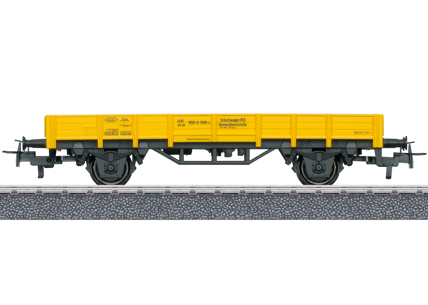 Flakvagn, till kranvagn 4671