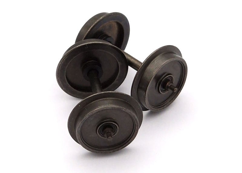 Hjulaxel 12mm DC dubbel isol. tapplager 25,2mm, per st