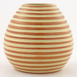 イングリッド・アッターボリ　Randiシリーズ 丸みが可愛らしい縞々模様の花瓶 Vase 1948年 12cm