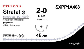 Stratafix symmetric PDS Plus 2-0,  SXPP1A408,   CT-2 45 cm purple