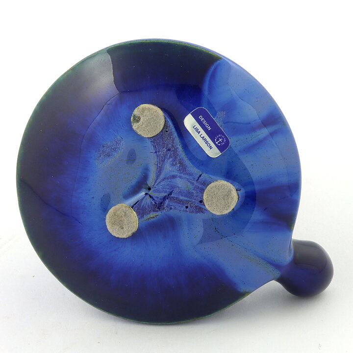 Lisa Larson (Sköldpaddor 1963) Blue Turtle with Relief Decor 10 cm