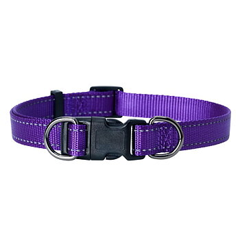 Dogman nylonhalsband Iris ställbart lila