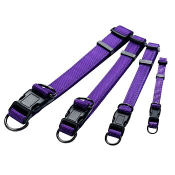 Dogman nylonhalsband Iris ställbart lila