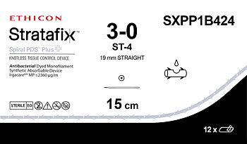 Stratafix Spiral PDS Plus 3-0, SXPP1B424,  ST-4 15 cm purple